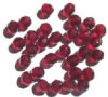 25 8mm Faceted Garnet Firepolish Beads